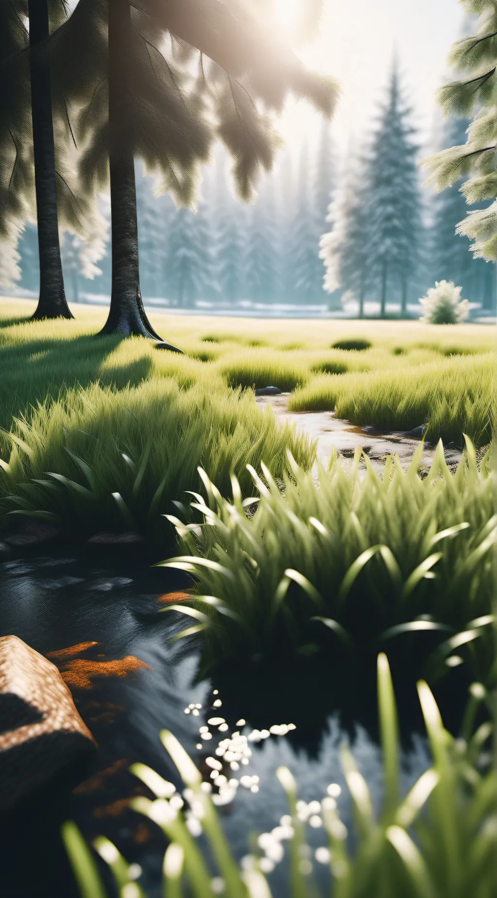 ai character: Grass background