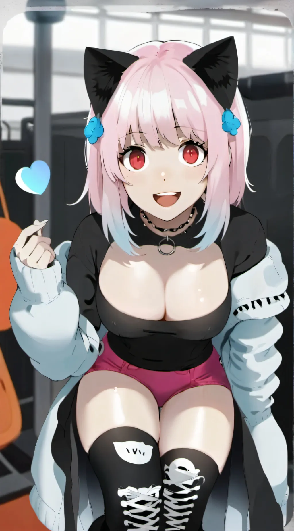 ai character: uwu cat infection  background