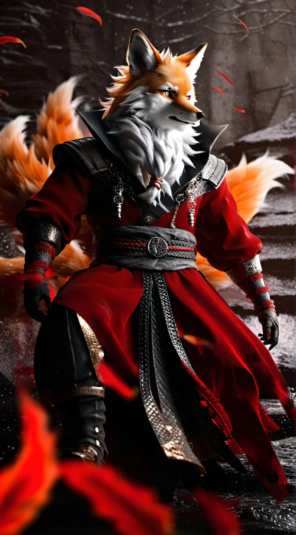 ai character: kurama background