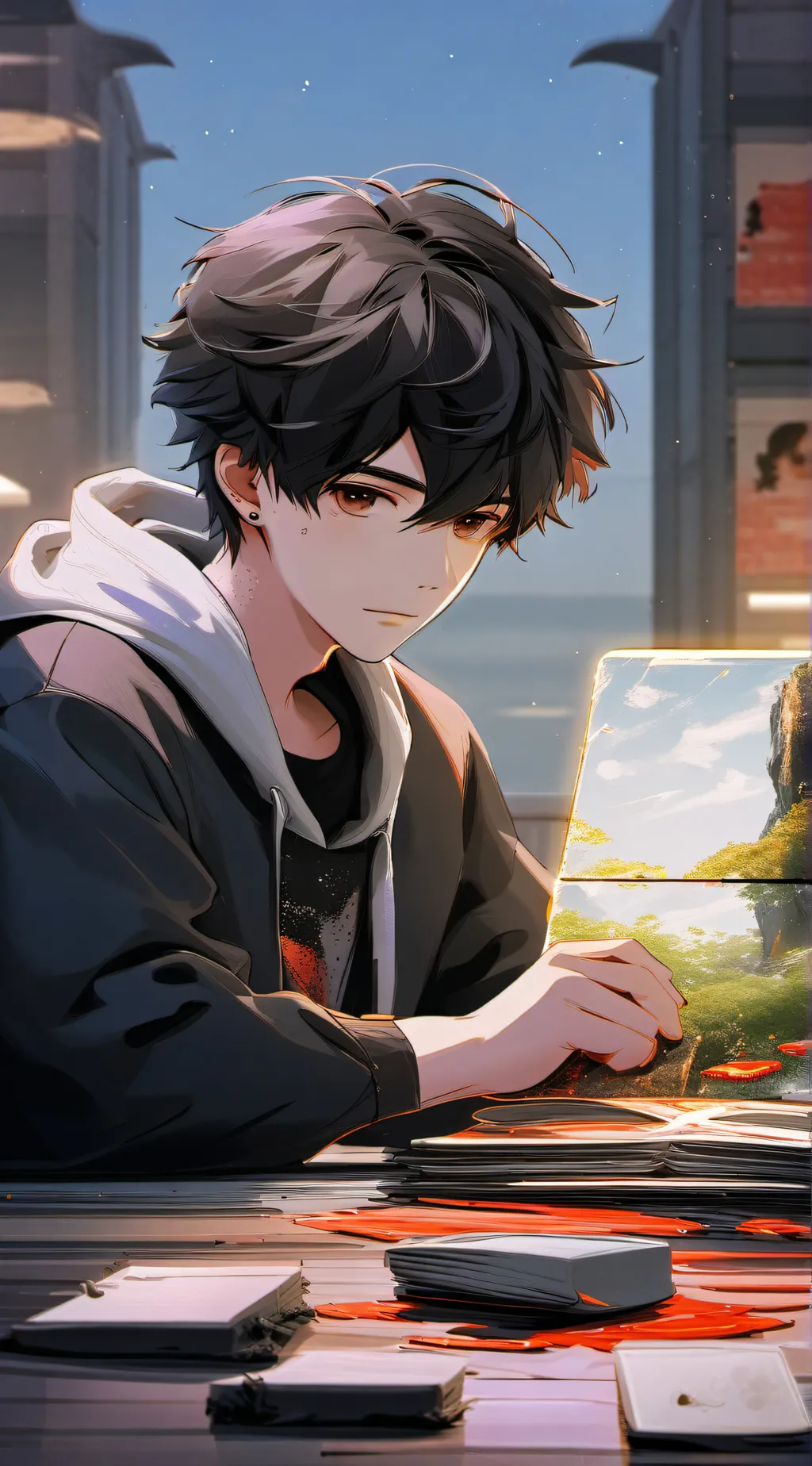 ai character: alex background