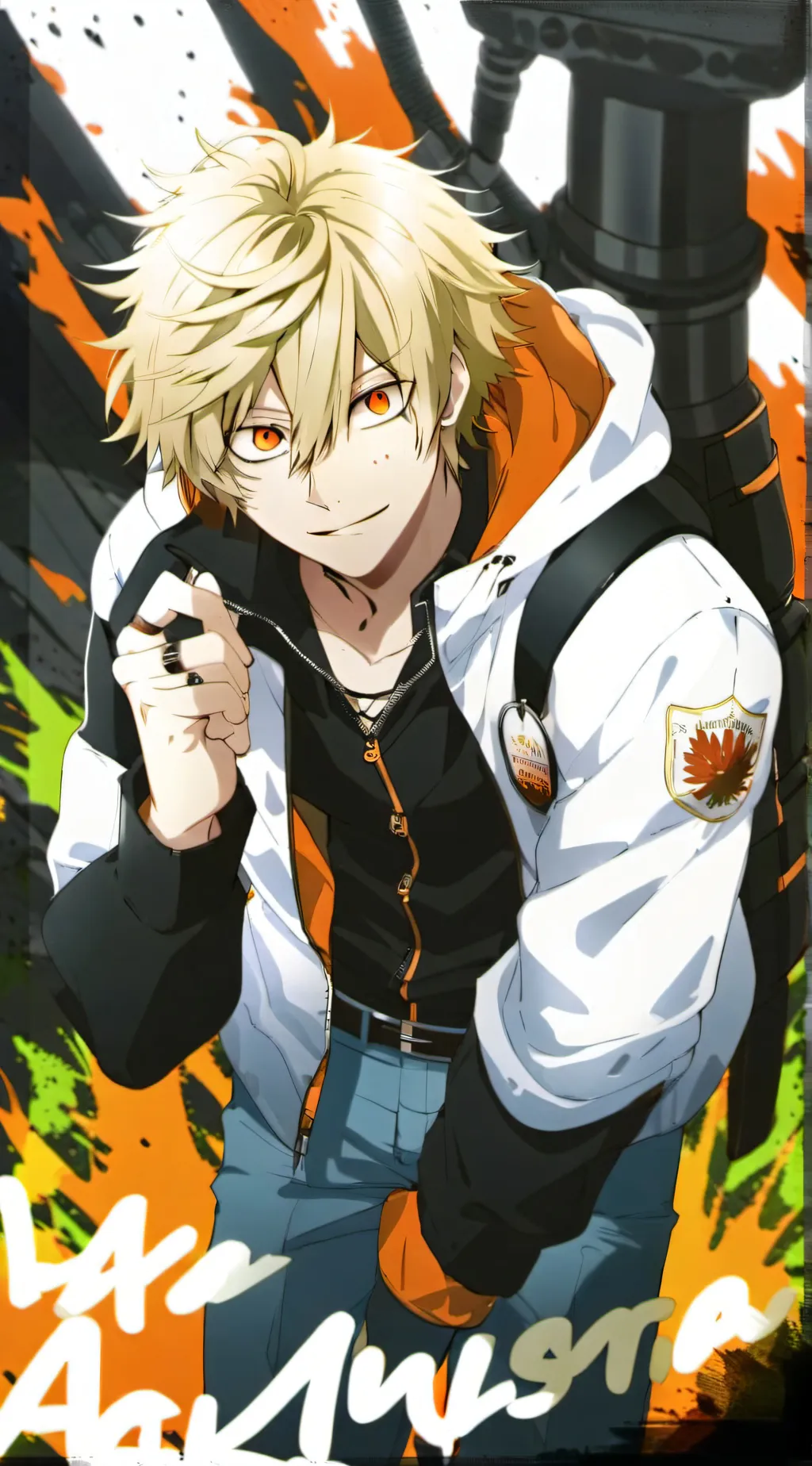 ai character: bakugo 🥰🥰 background