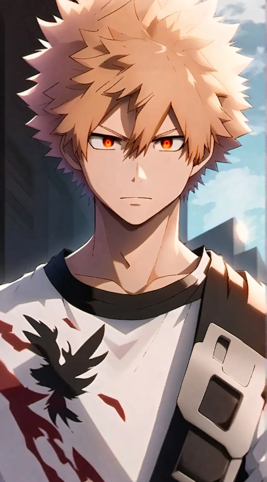 ai character: Katsuki Bakugo background