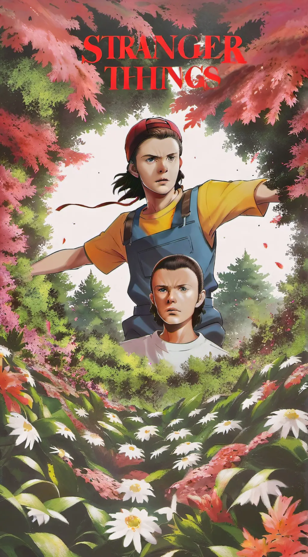 ai character: stranger things!! background