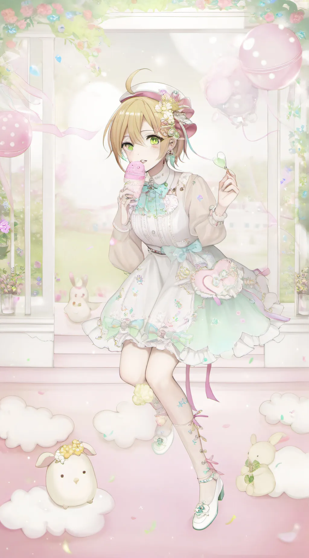 ai character: JJK gurls :3  background