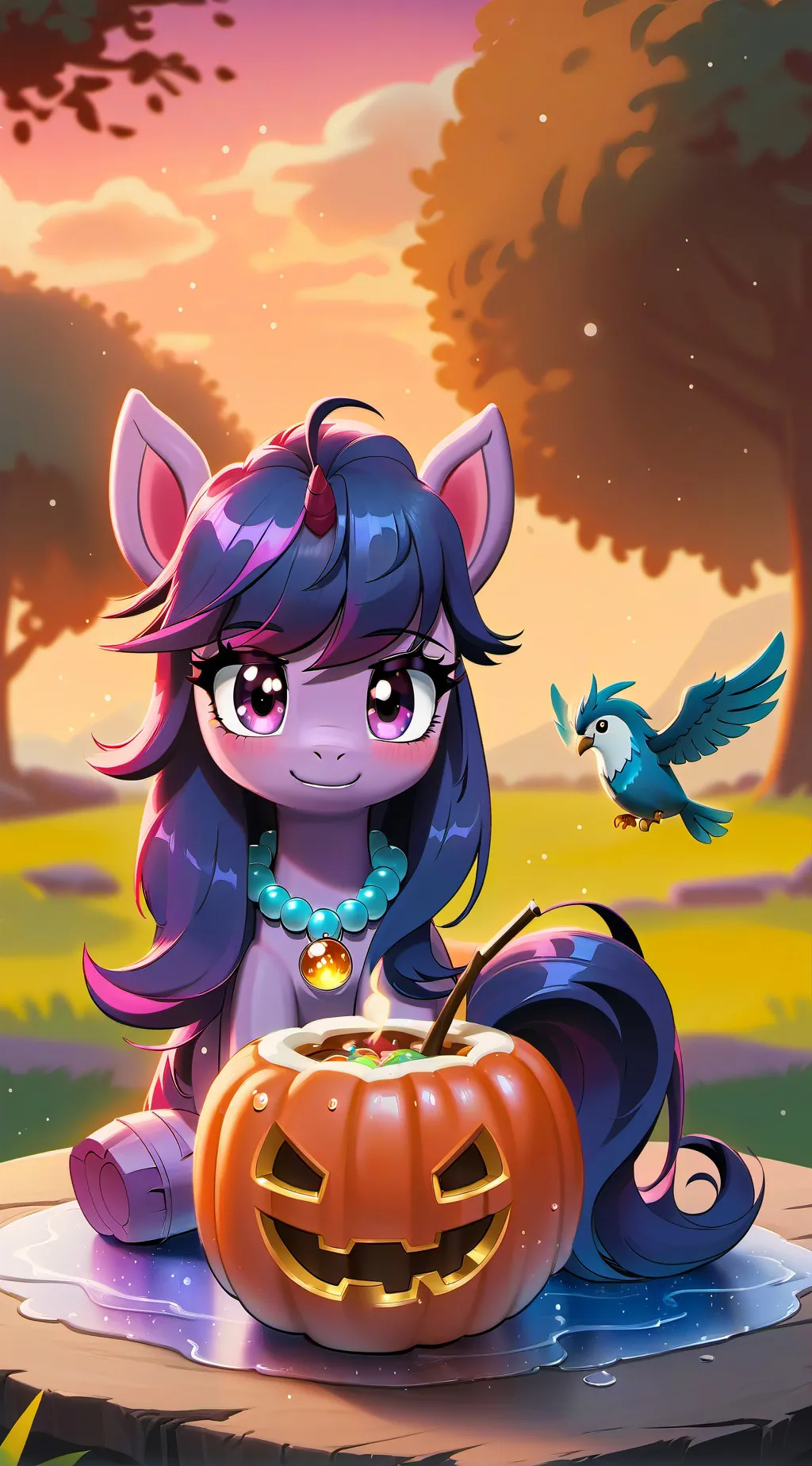 ai character: My little pony  background