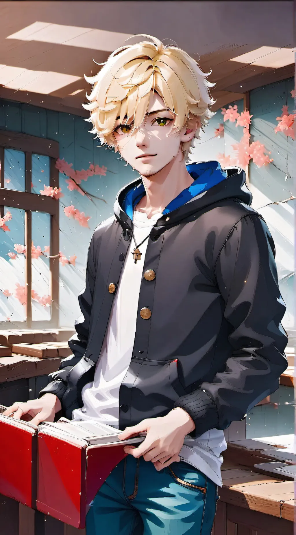 ai character: MHA tent background