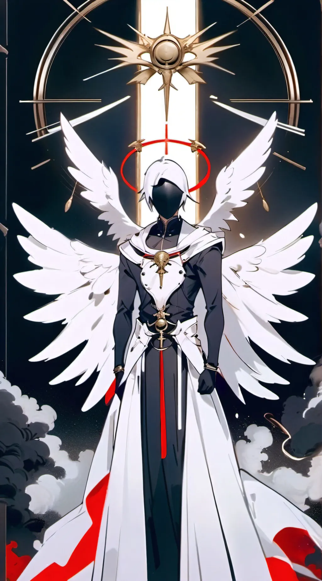 ai character: adam in hell background