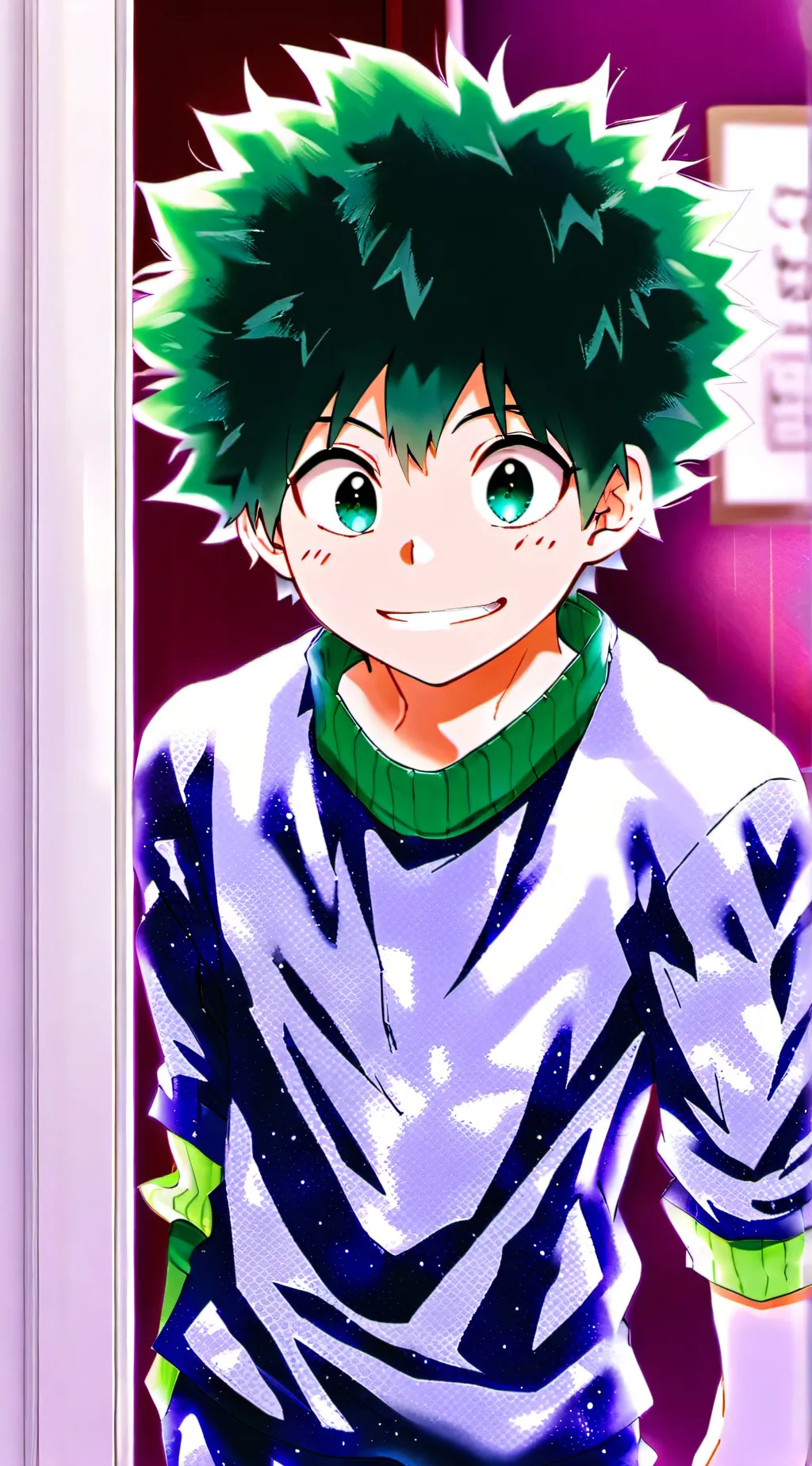 ai character: IZUKU background