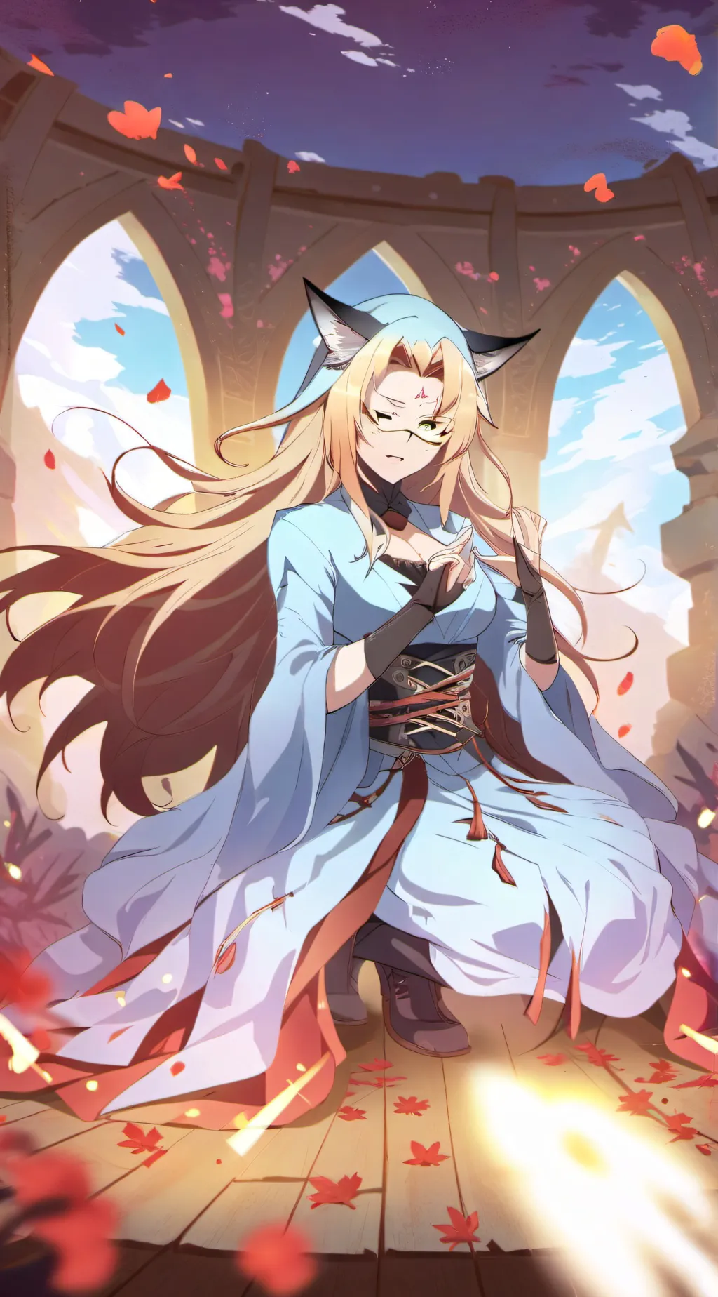 ai character: celestia background