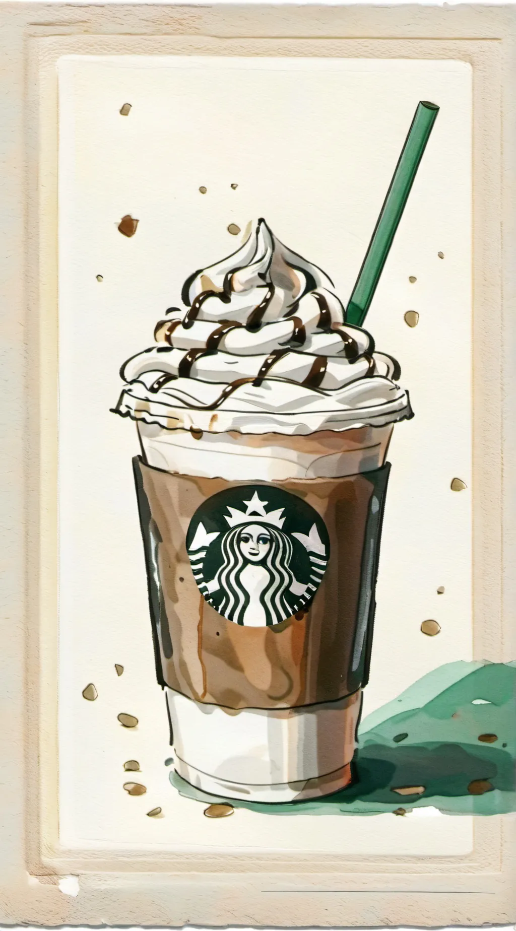 ai character: Starbucks background
