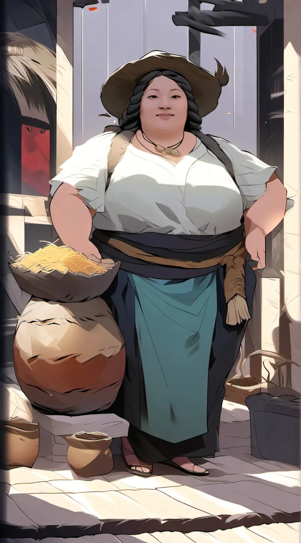 ai character: Gorda transformer😋 background