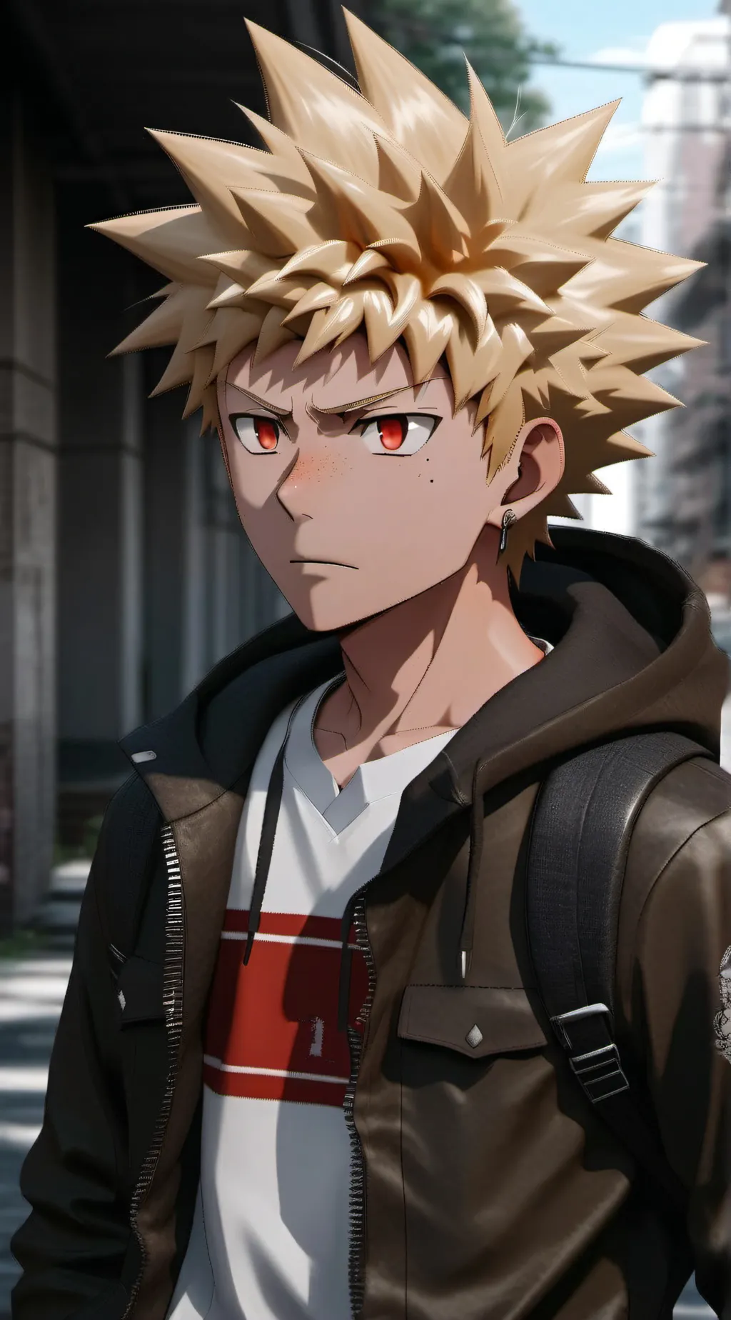 ai character: Bakugou Katsuki  background