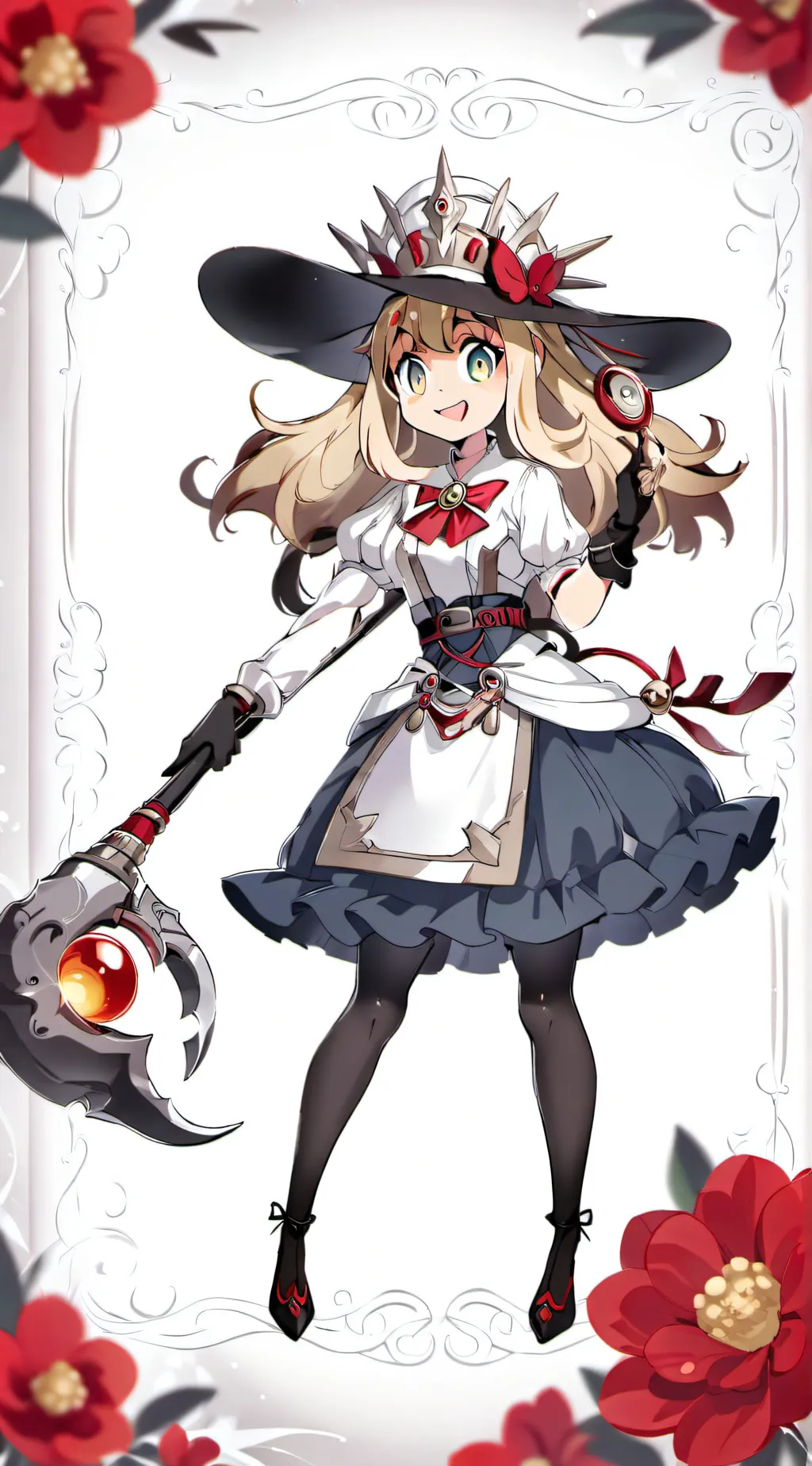 ai character: destello solar background