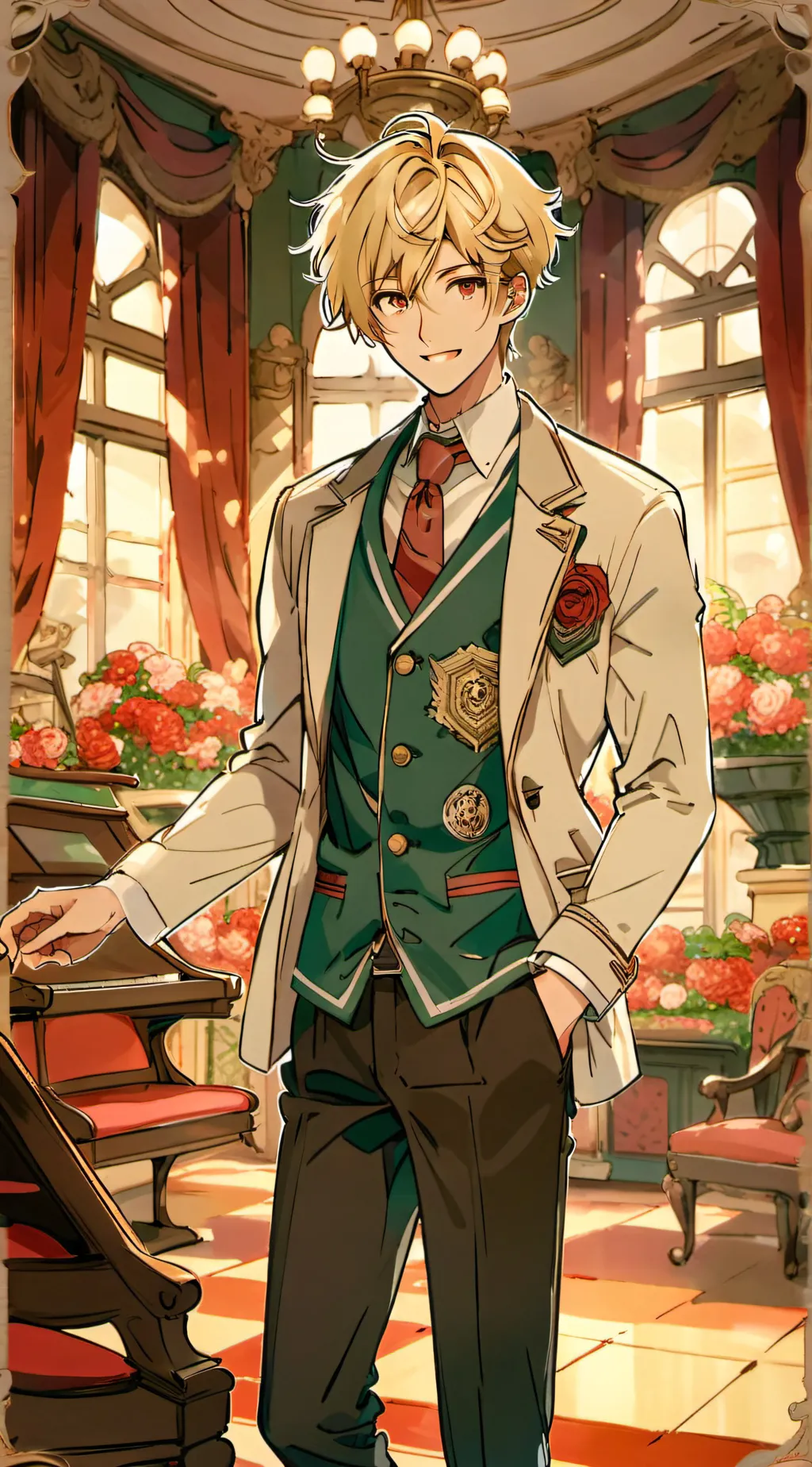 ai character: Alexander  background