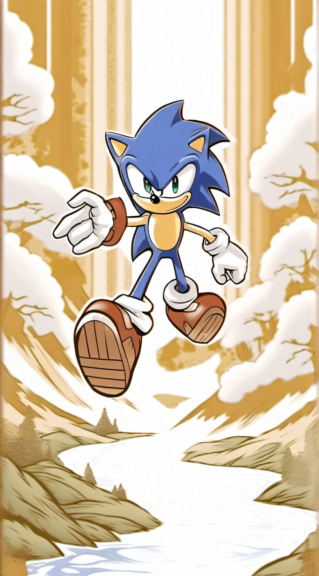 ai character: Sonic background