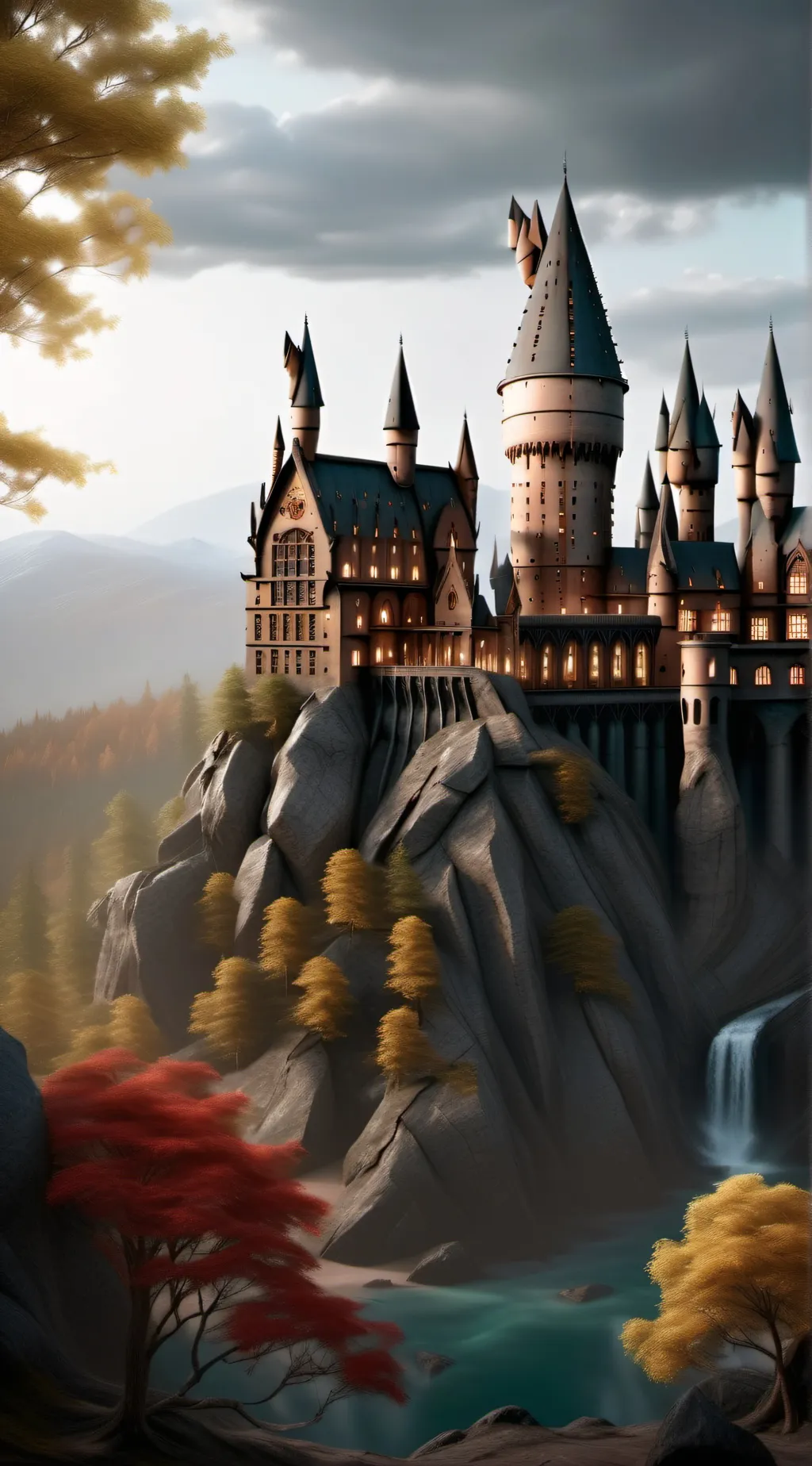 ai character: Hogwarts puppy!  background
