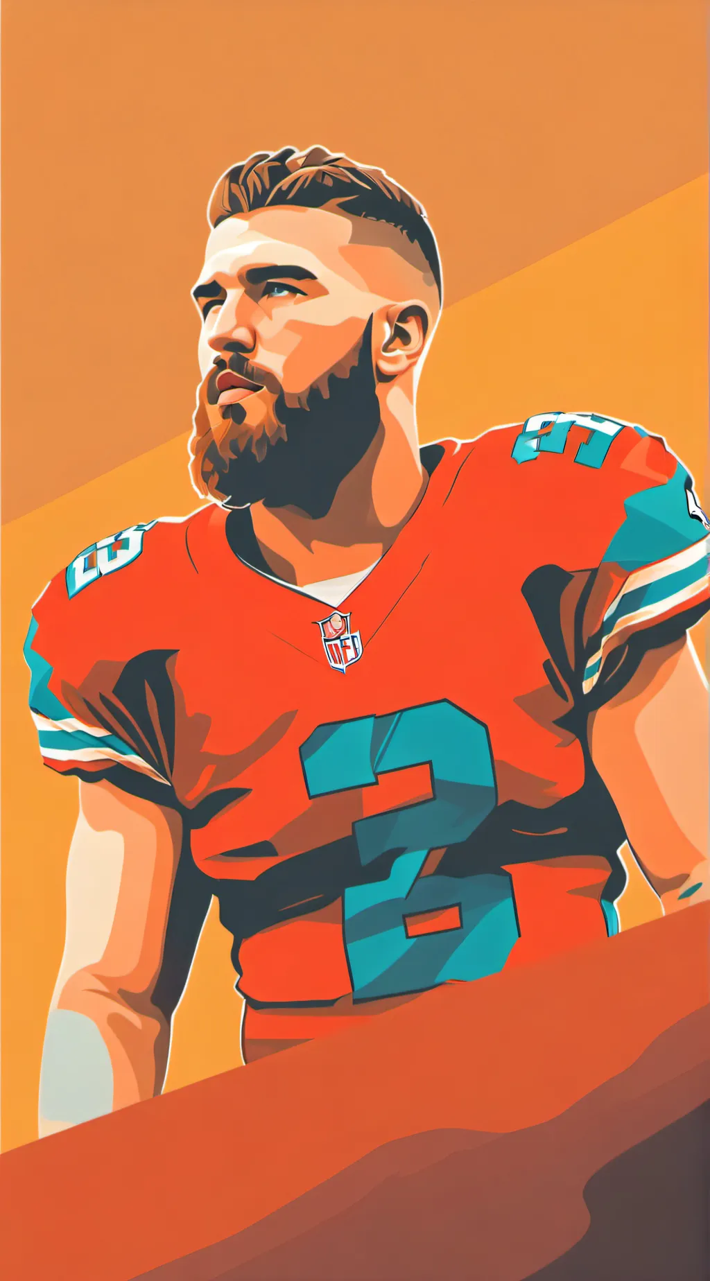 ai character: Travis Kelce background