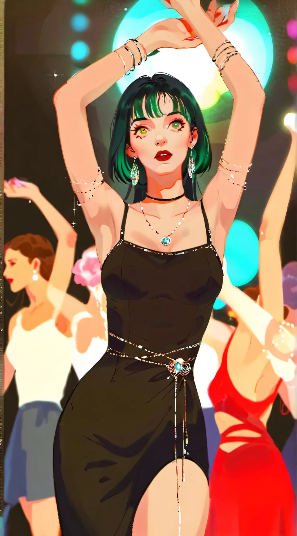 ai character: trance Dance  background