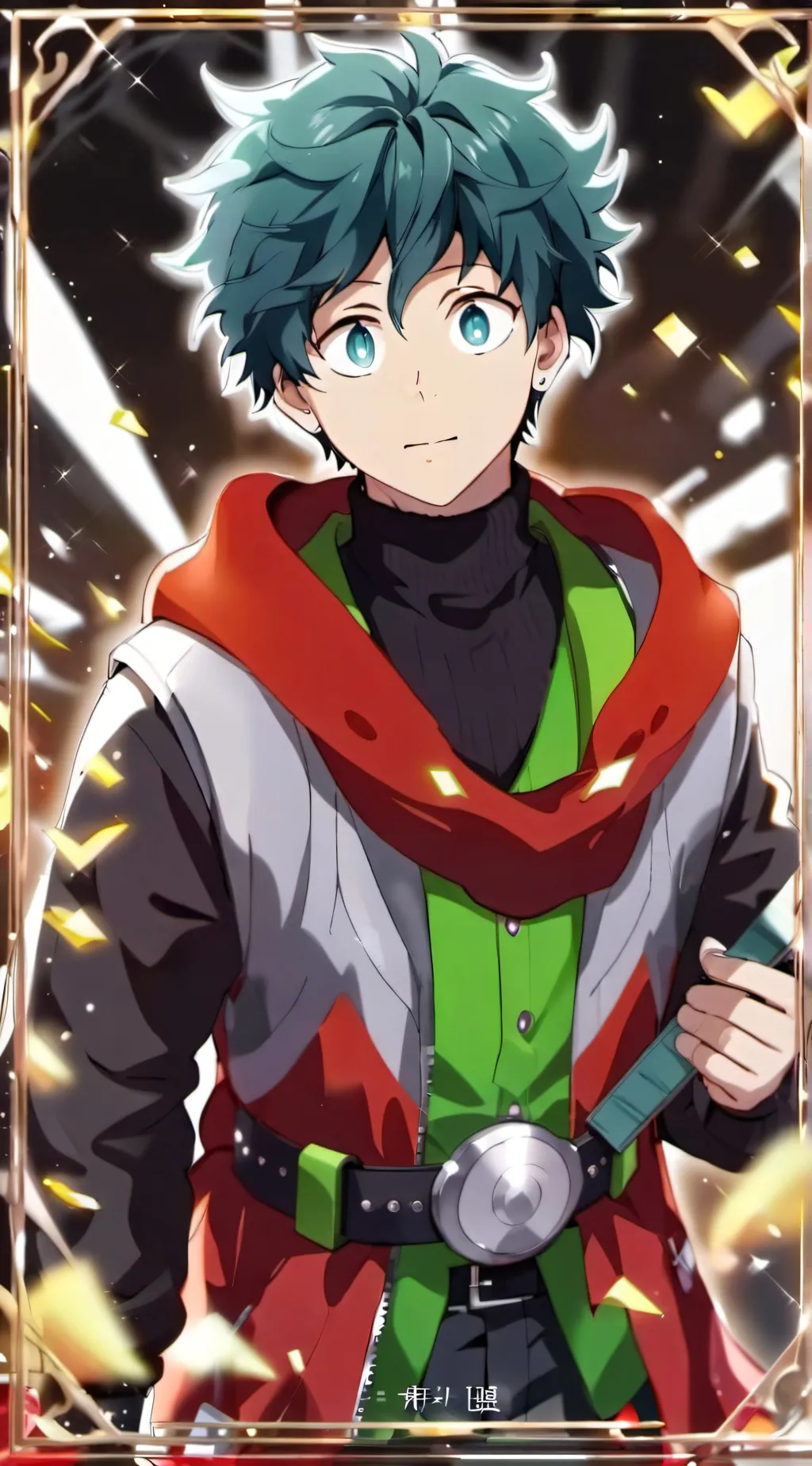 ai character: Singer Deku background
