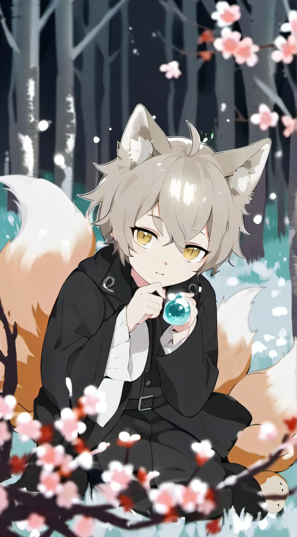 ai character: smiling critters  background