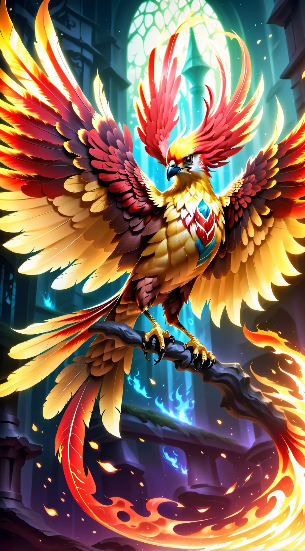 ai character: Phoenix background