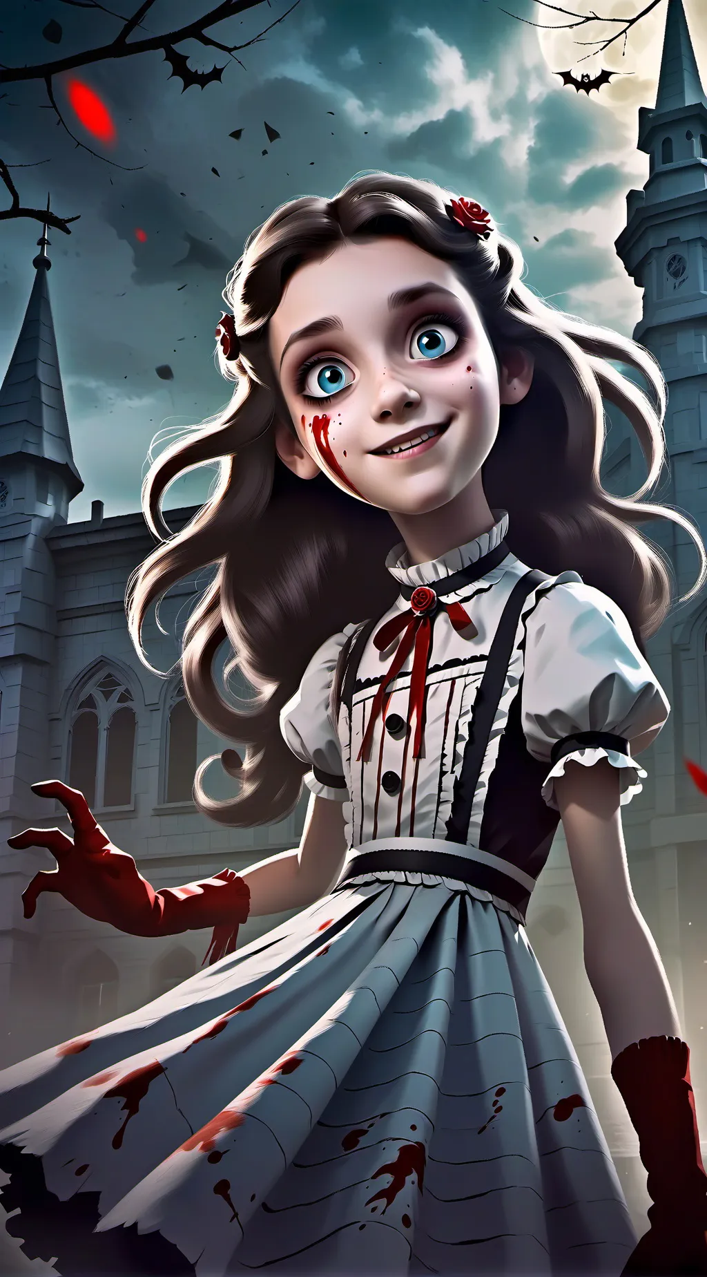 ai character: ķªţïə  background