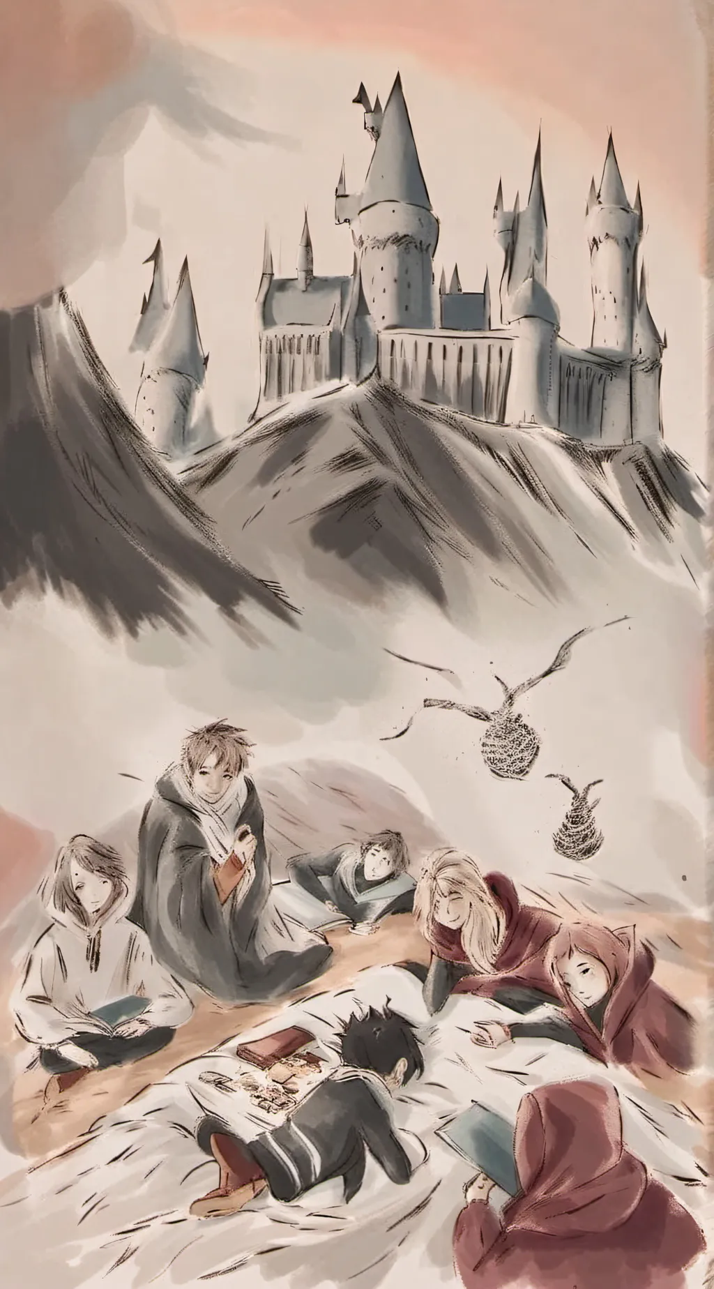 ai character: Hogwarts (#idk) background
