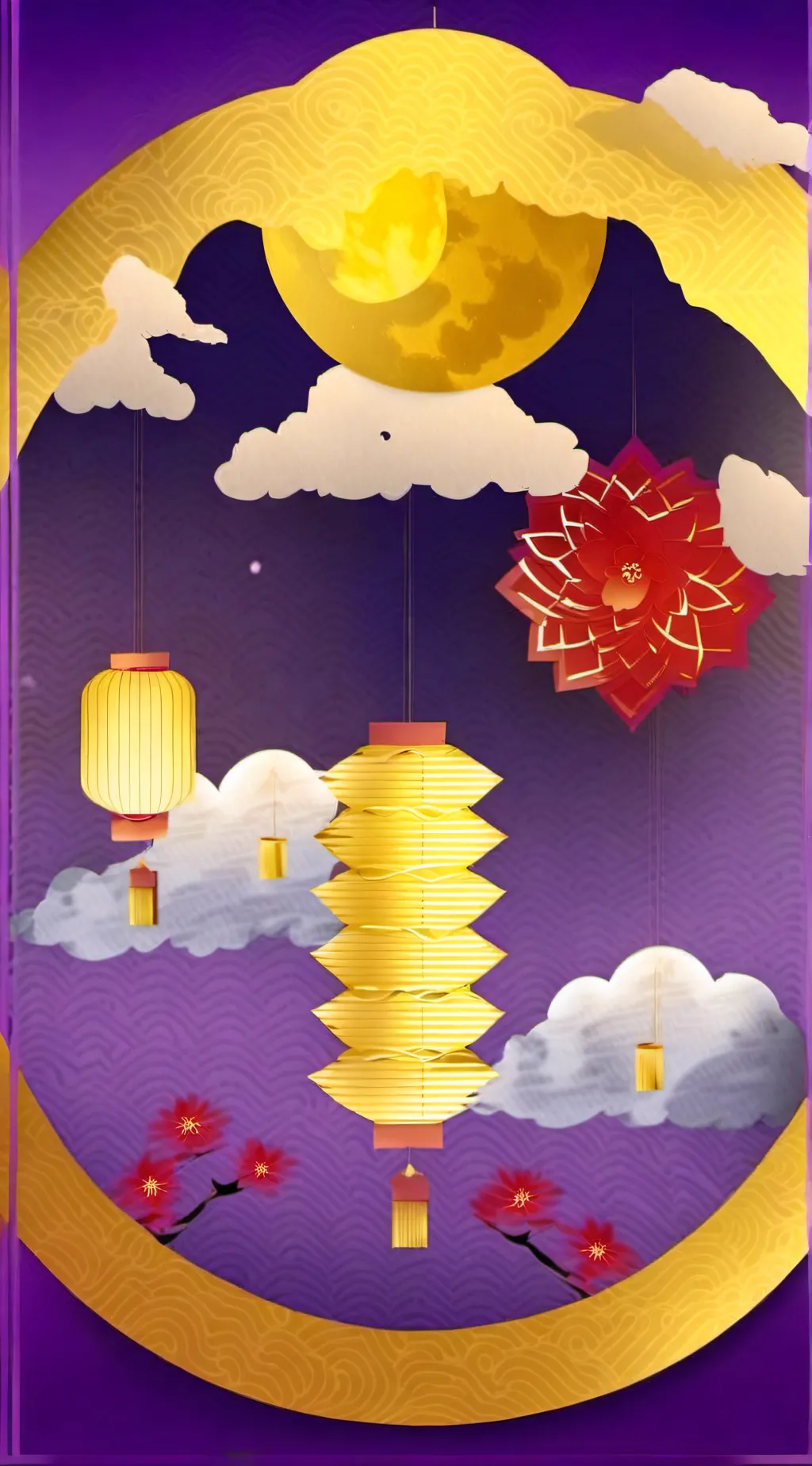 ai character: FPE Lunar festival background