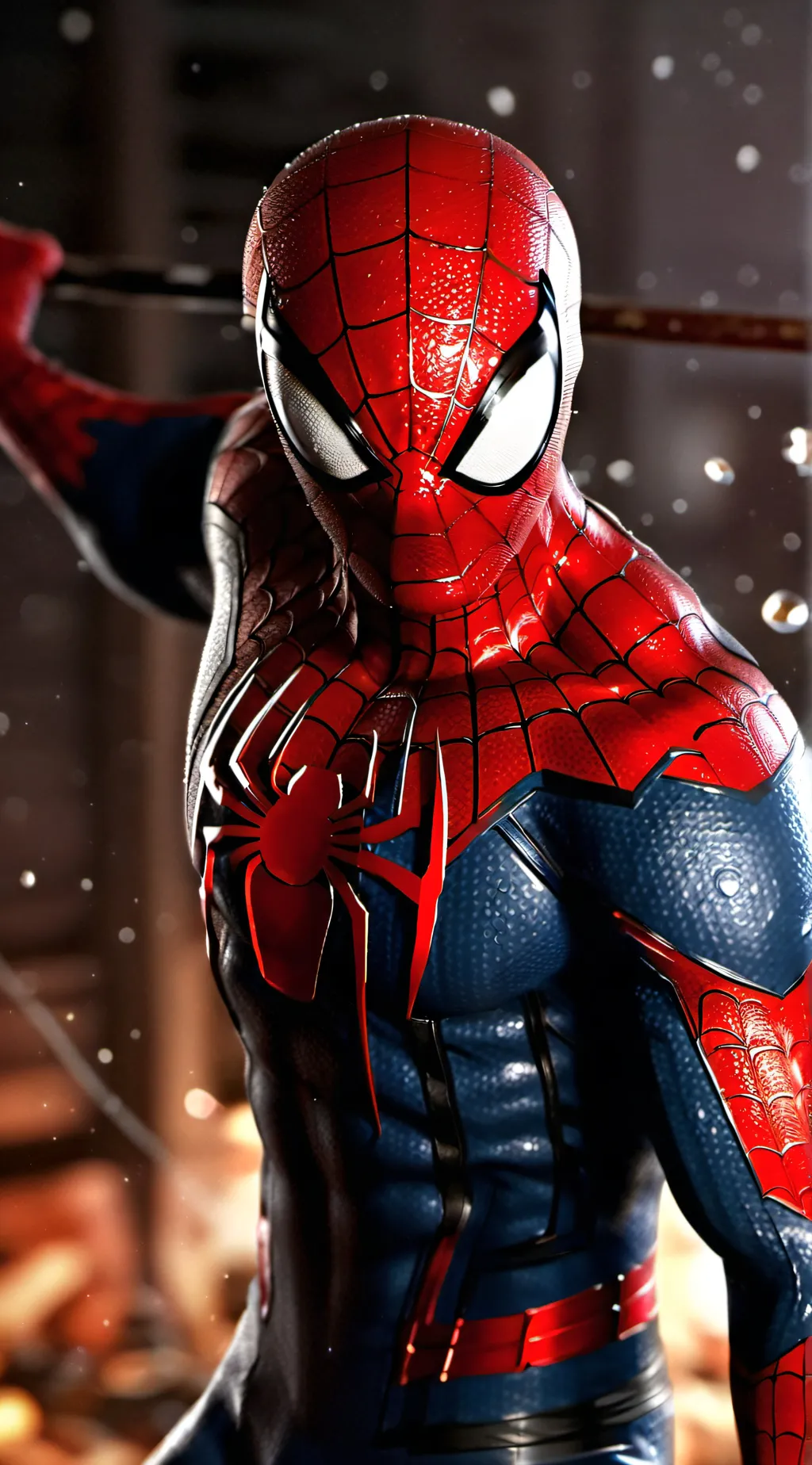 ai character: Spider man  background