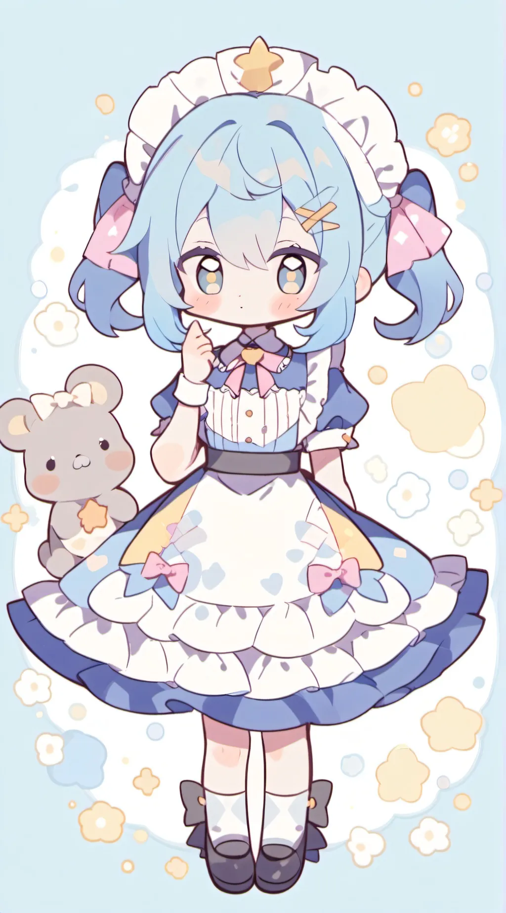 ai character: MIKU × TETO background