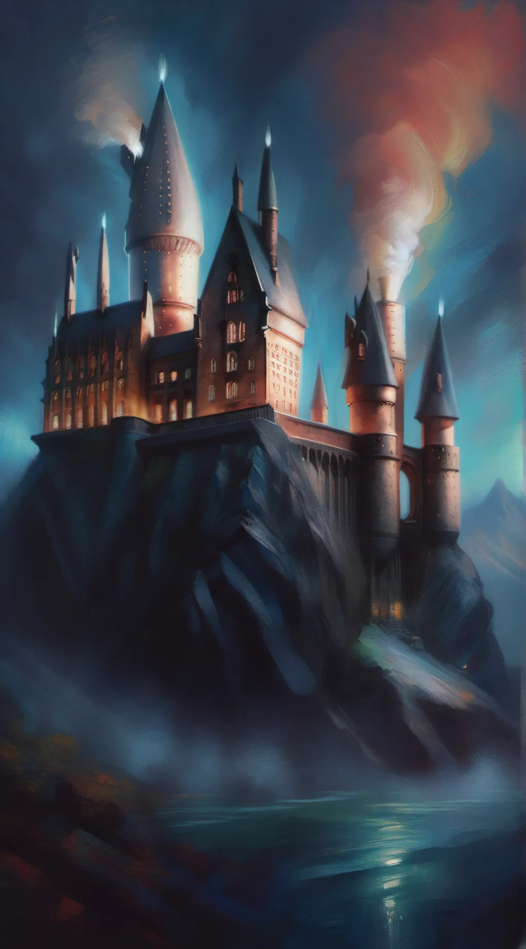 ai character: Hogwarts  background