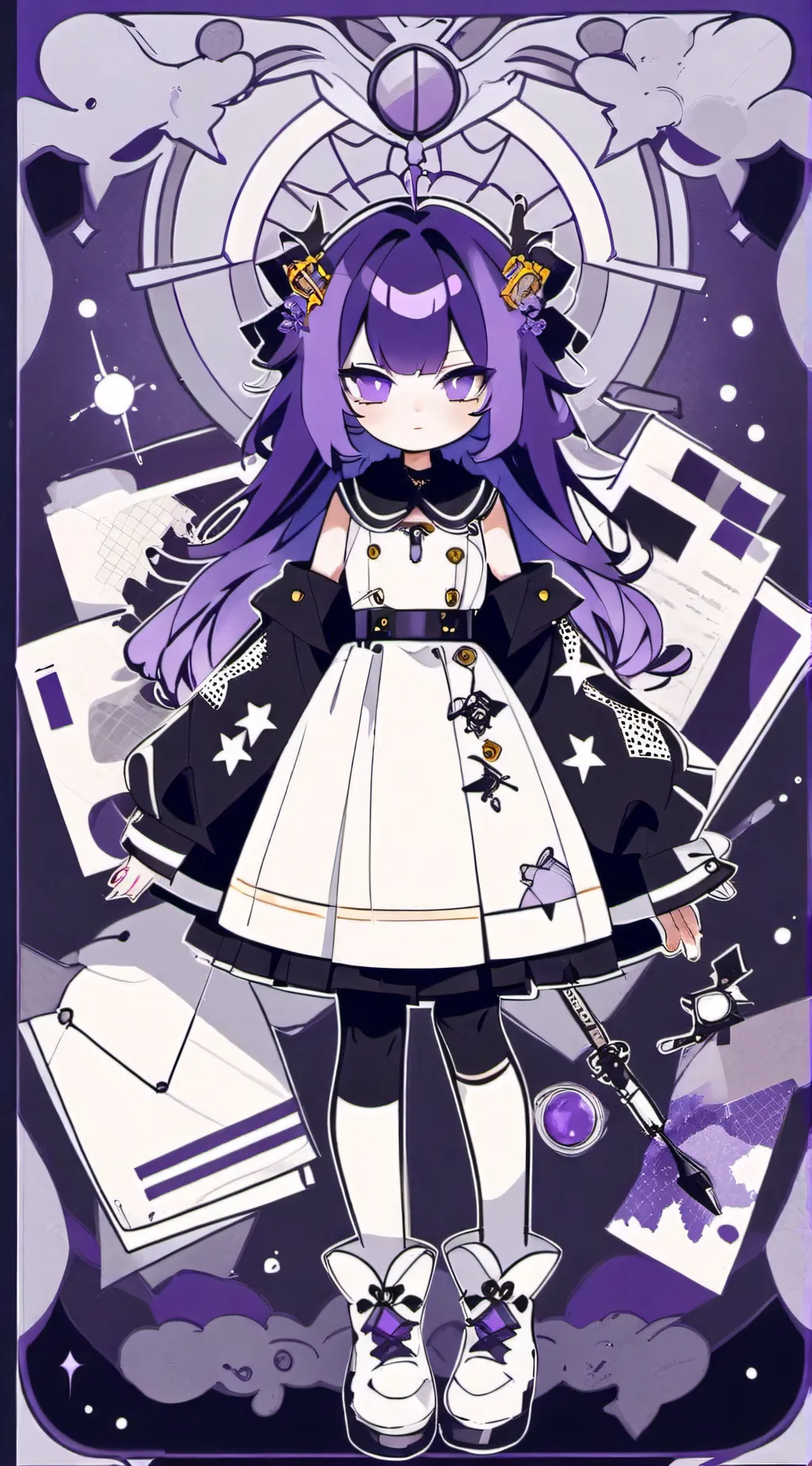ai character: Uzi background