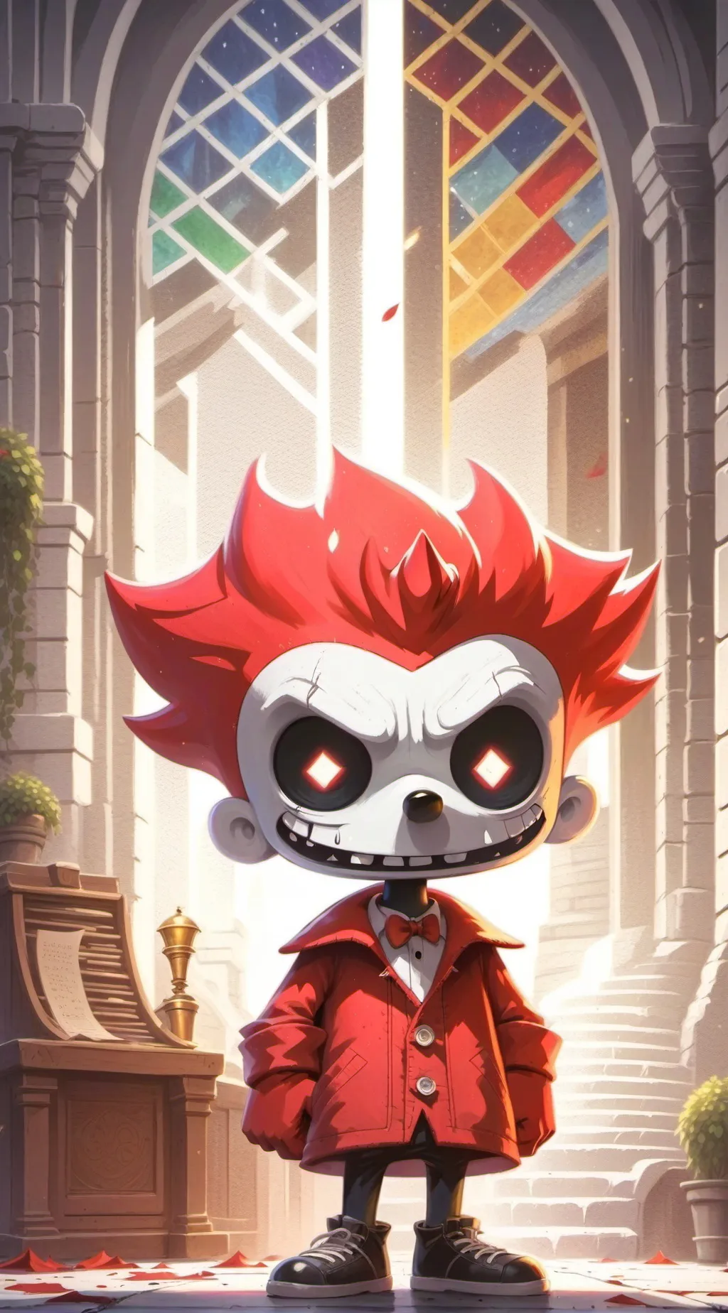 ai character: cuphead and mugman background