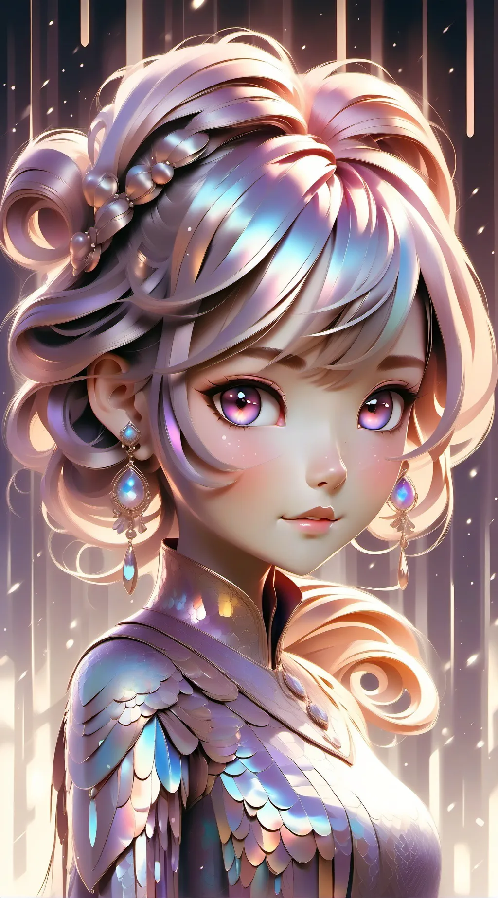 ai character: smiling critters  background
