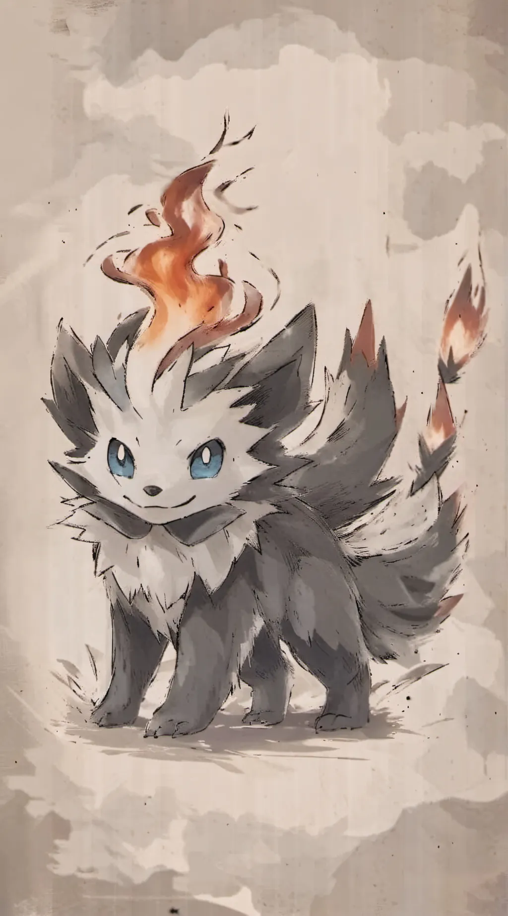 ai character: Flicker background