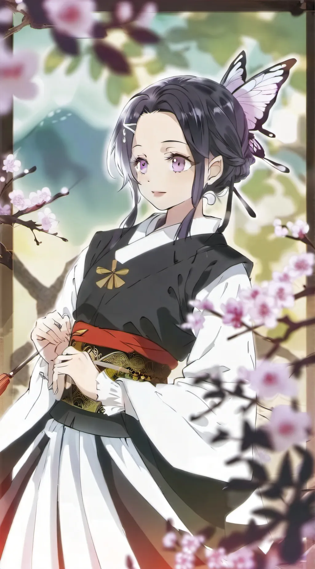ai character: Kny but pick me background