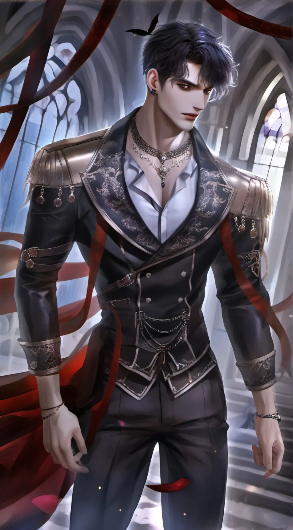 ai character: Issac  background