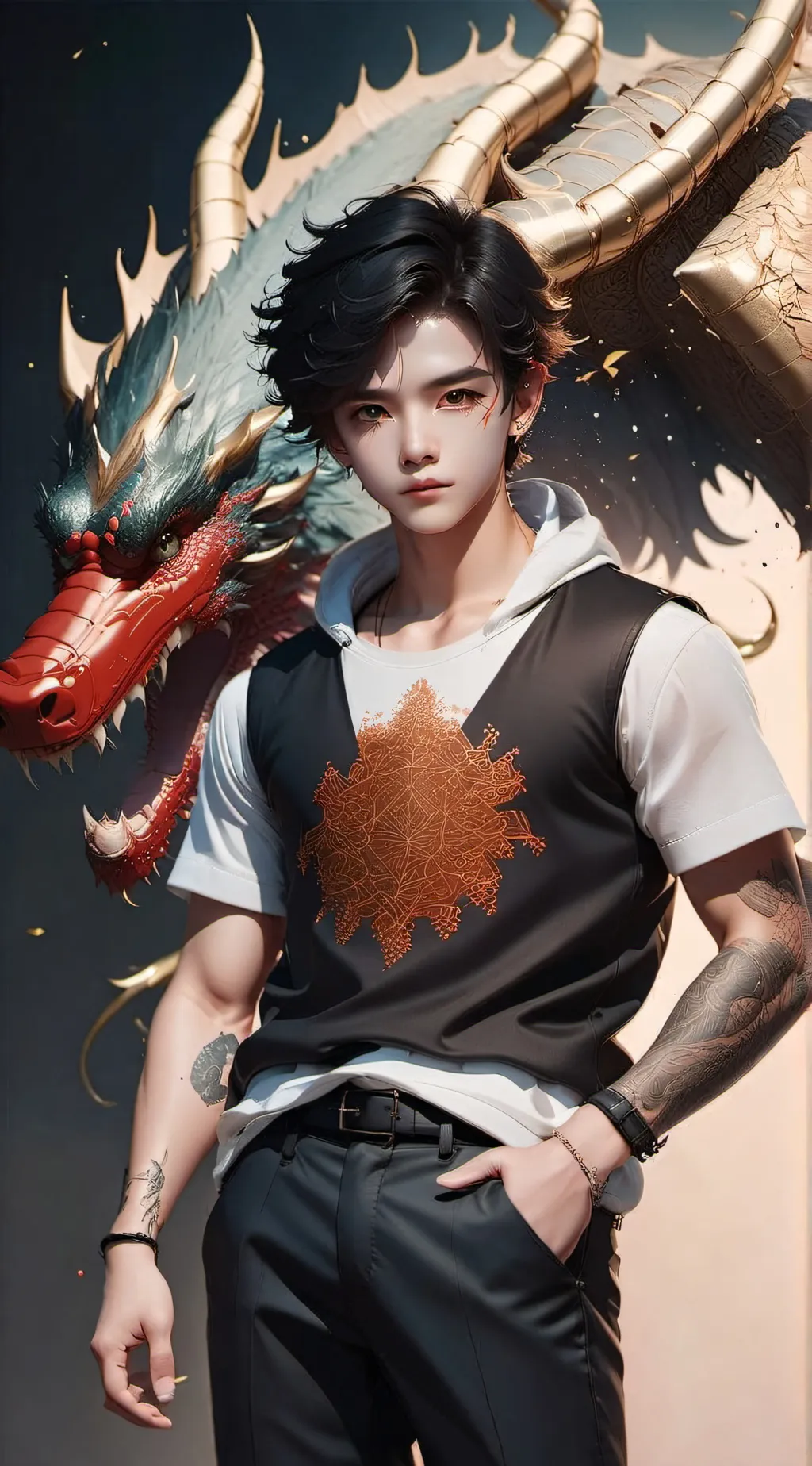 ai character: ash background