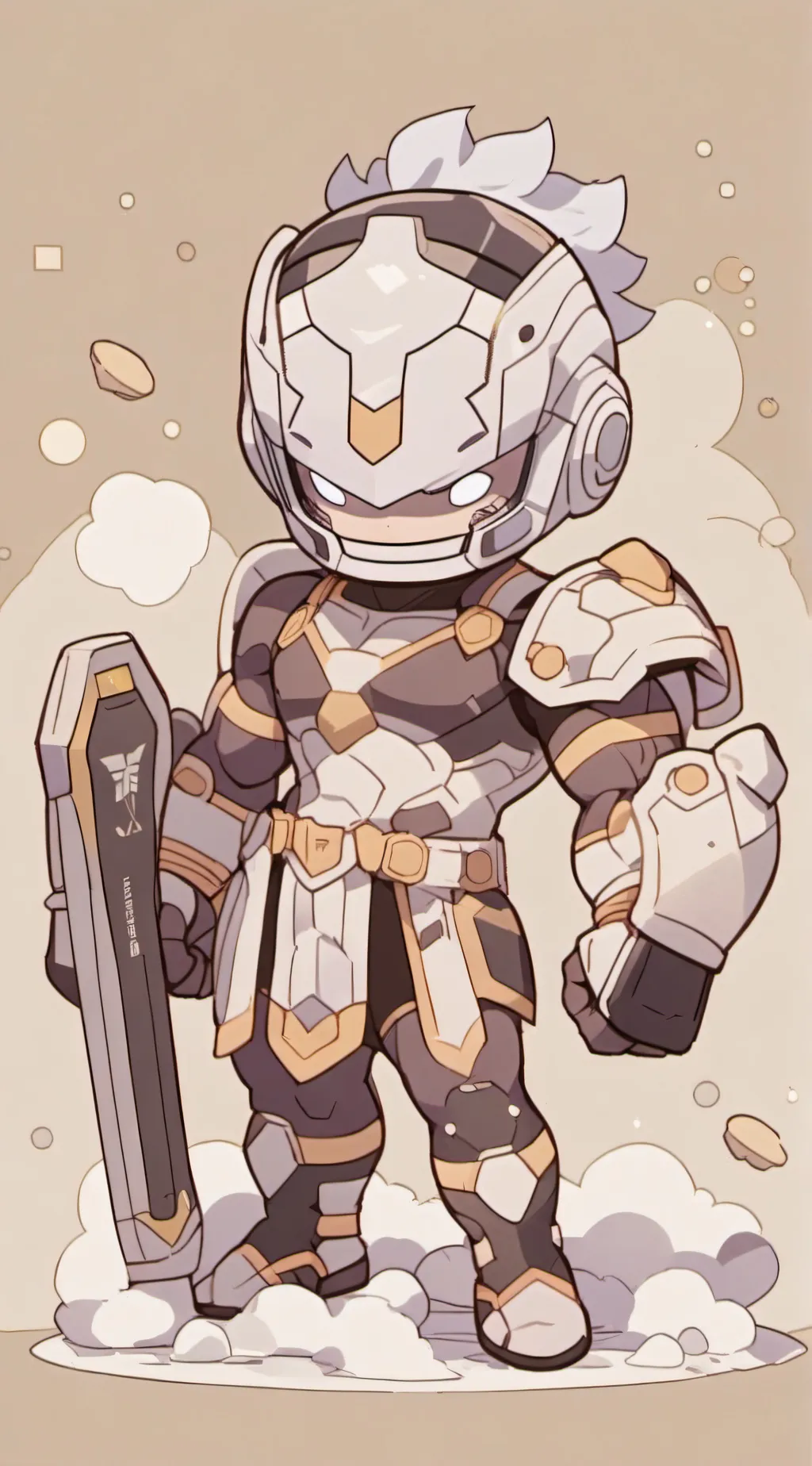 ai character: Titan tv man background