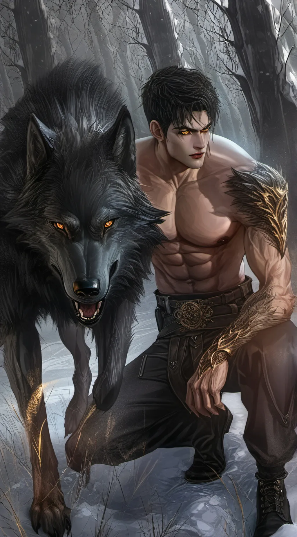 ai character: alpha Isaac  background