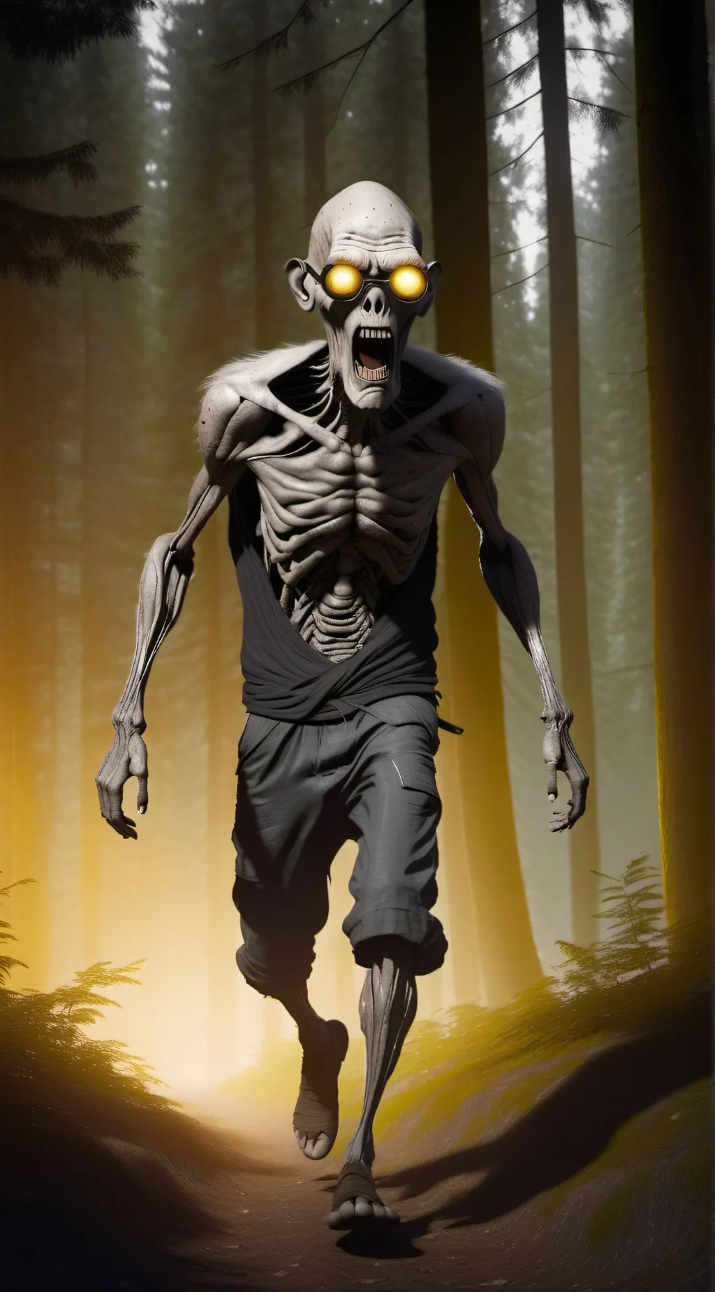 ai character: Zombie background