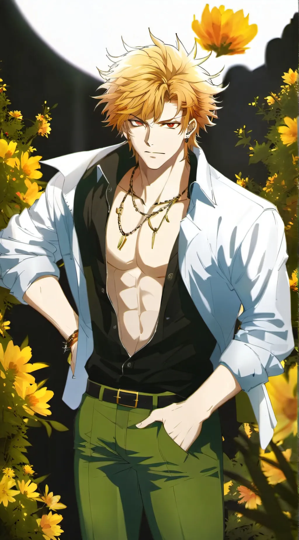 ai character: Bakugo Katsuki background