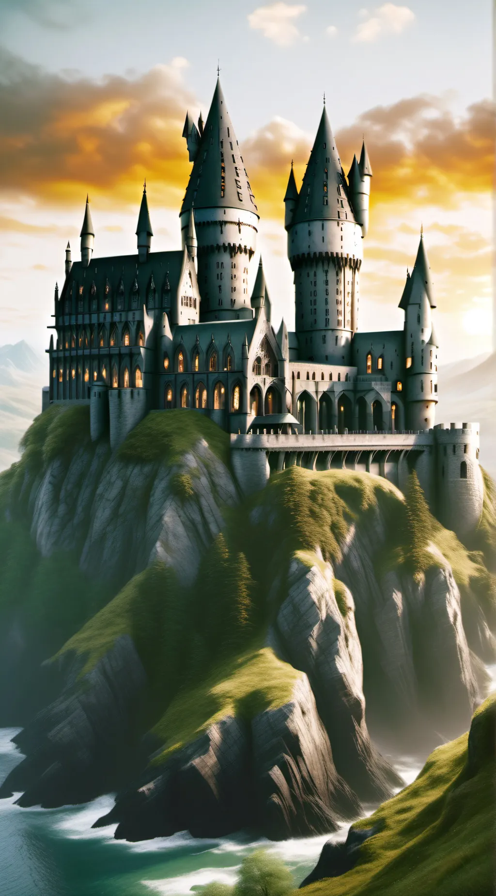 ai character: Hogwarts  background