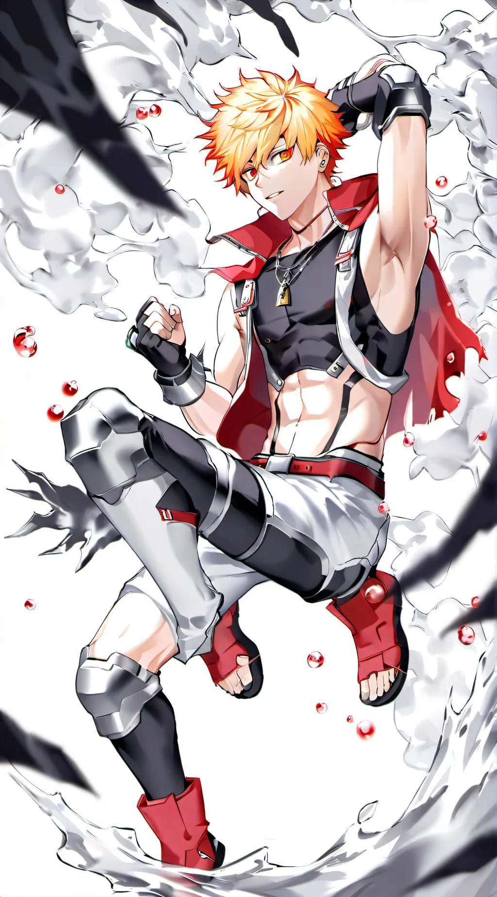 ai character: bakugo wolf background