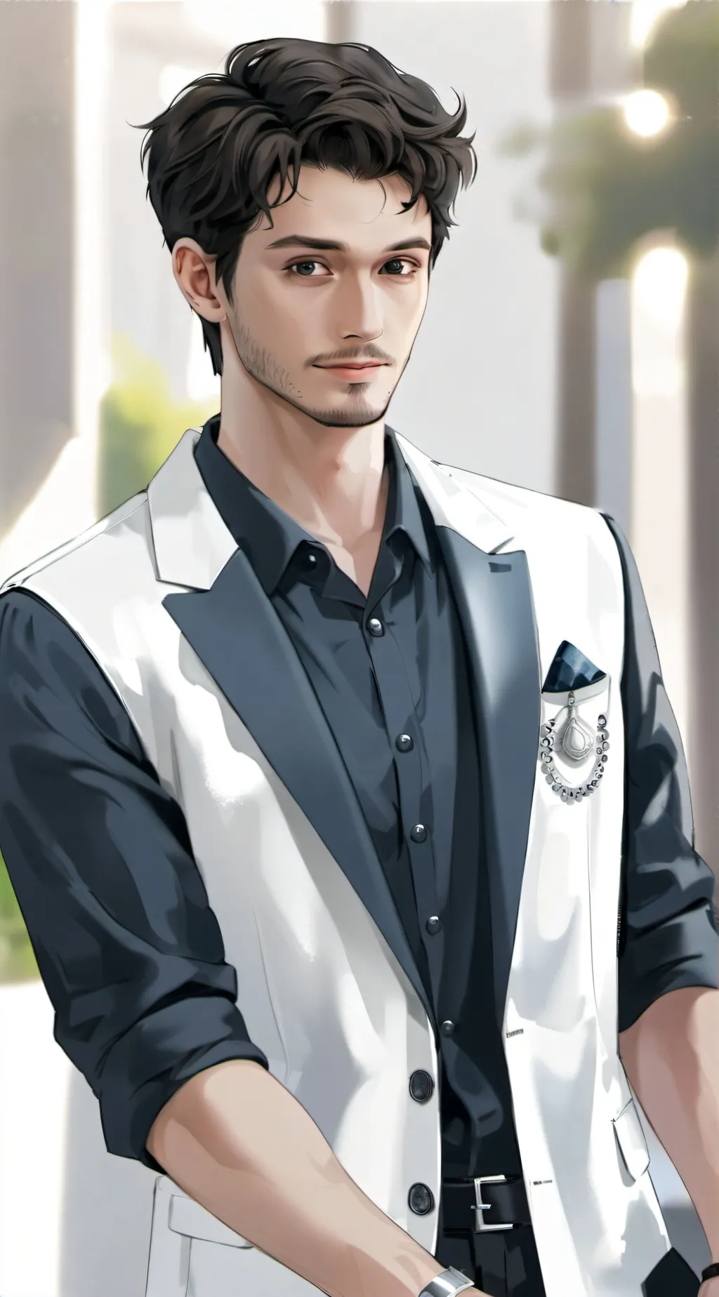 ai character: Jean-Michel  background