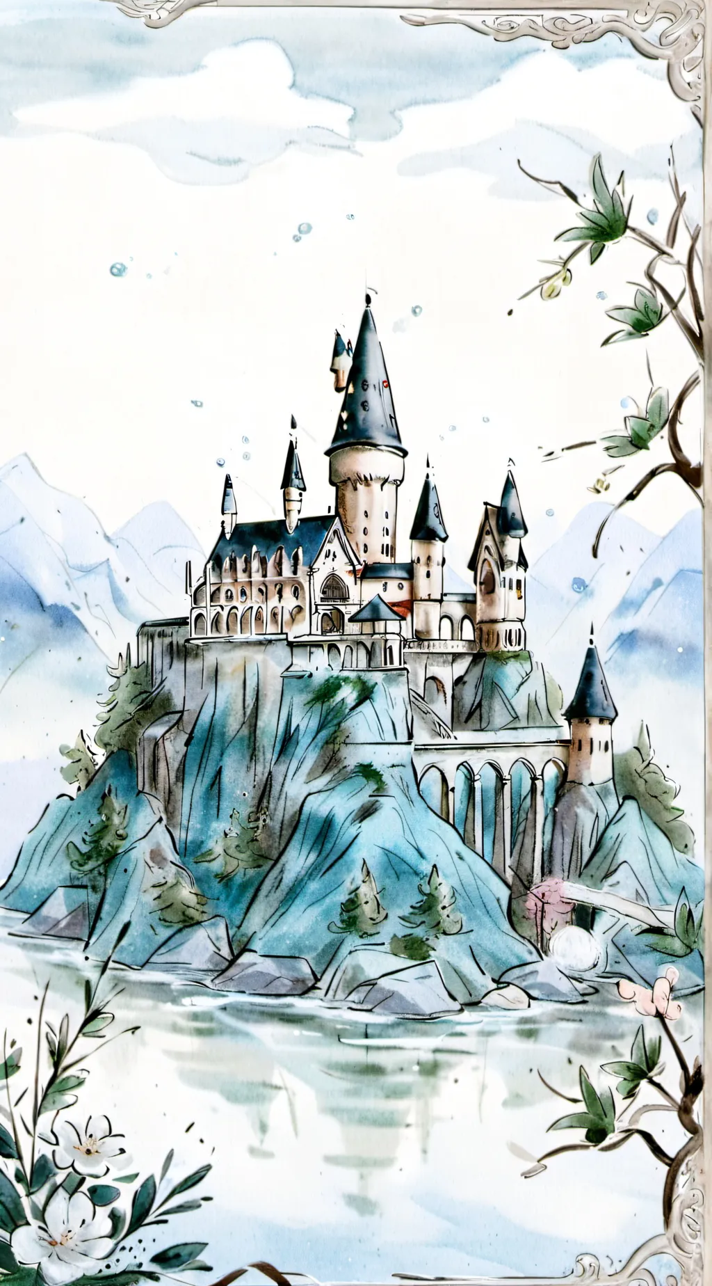 ai character: Hogwarts  background