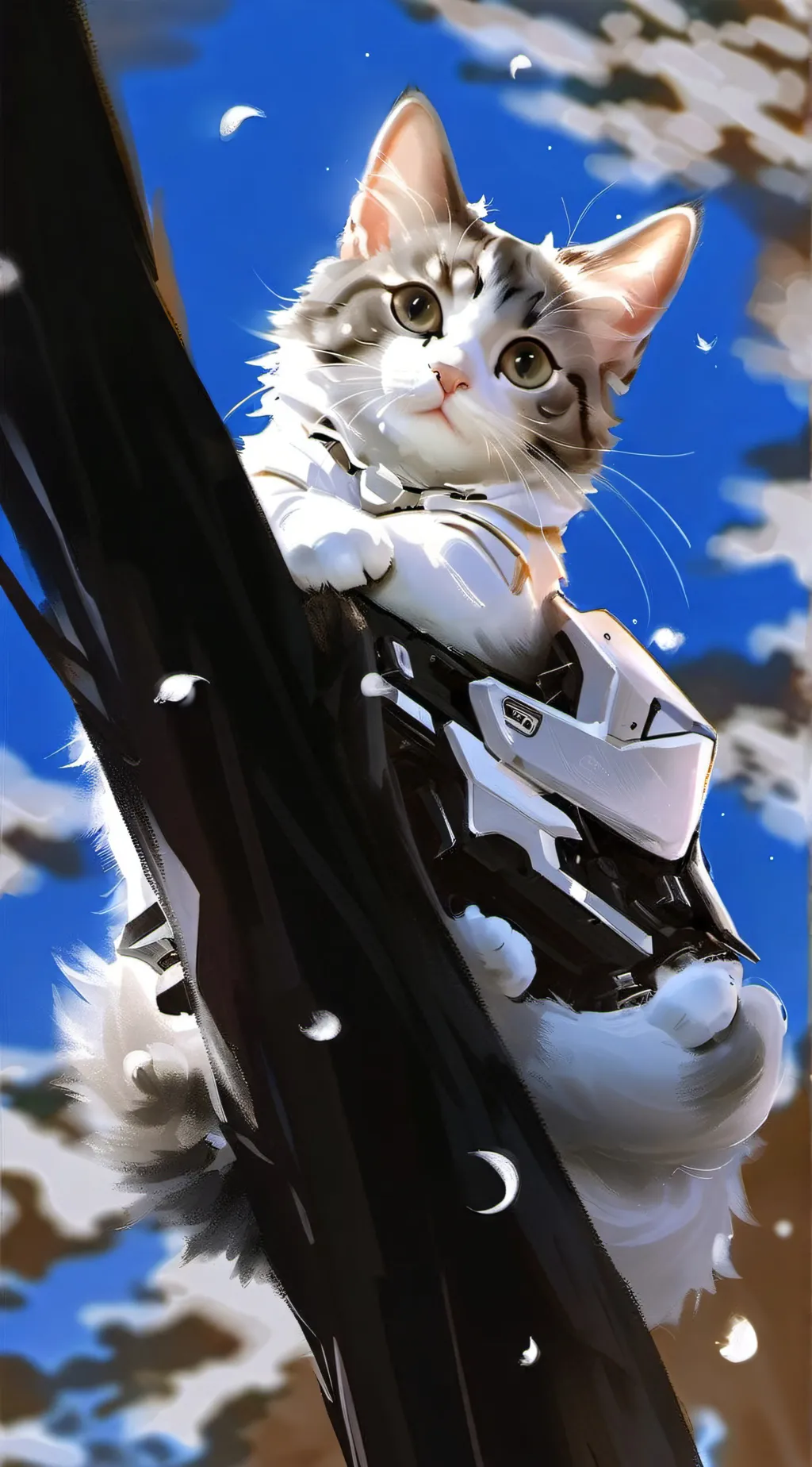 ai character: Police cat background