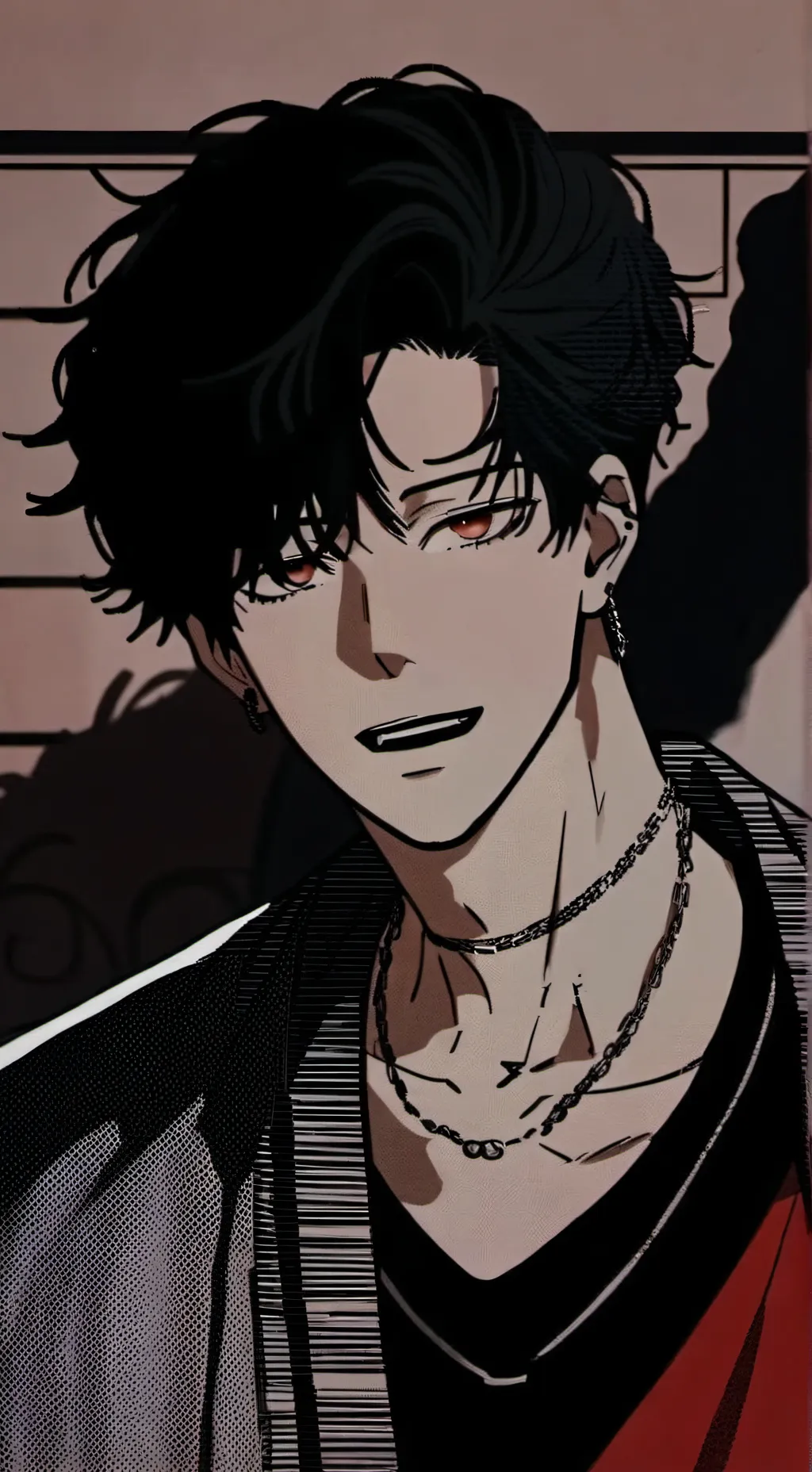 ai character: BANGCHAN OF SKZ background