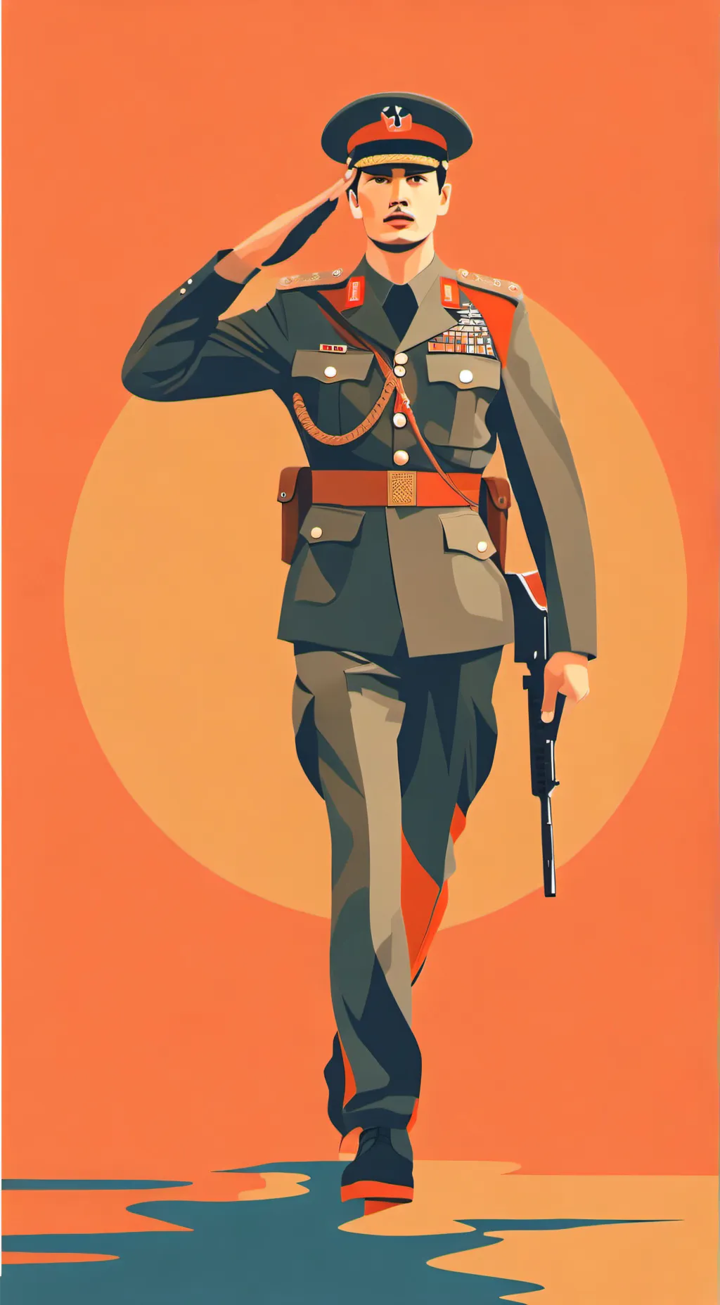 ai character: Military dad background