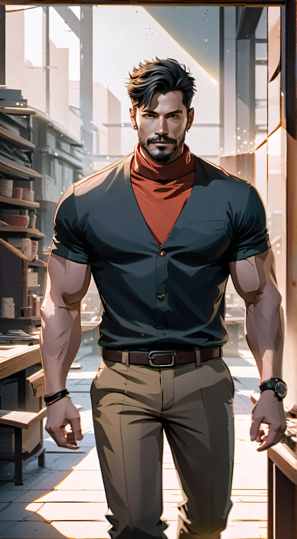 ai character: (papà) Adam background